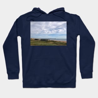 The beach at Blyth in Northumberland Hoodie